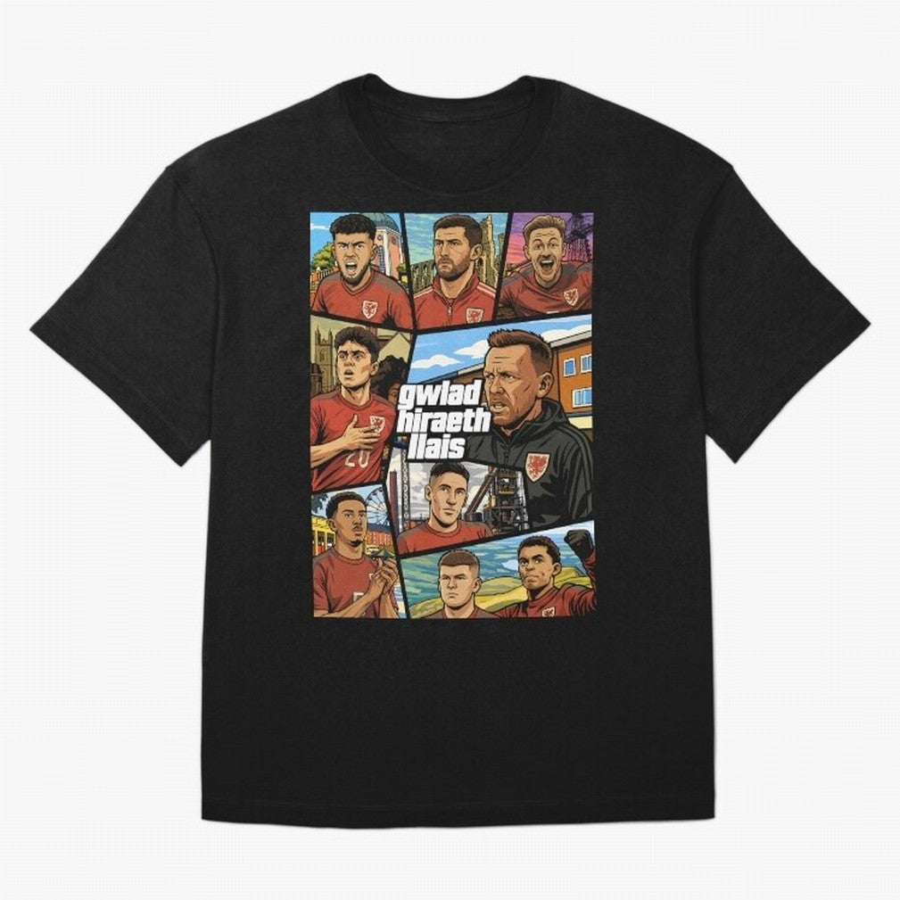 GTA Cymru Classic T-Shirt Experience the Global Stage of FIFA World Cup 2026 Group Stage Driven by Messi and Cristiano Ronaldo, France and Portugal Energy, Football Passion, Legendary Performances, Festival Vibes and Supporter Community; Ideal for
