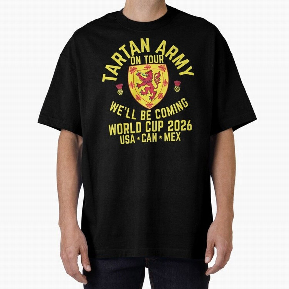 Tartan Army World Cup 2026 Scotland Tour Classic T-Shirt Capture the FIFA World Cup 2026 Group Stage Journey through Mbappe and Neymar Highlights, France and Portugal Pride, Vintage Soccer Flavor, Modern Football Stars, National Flags and Final