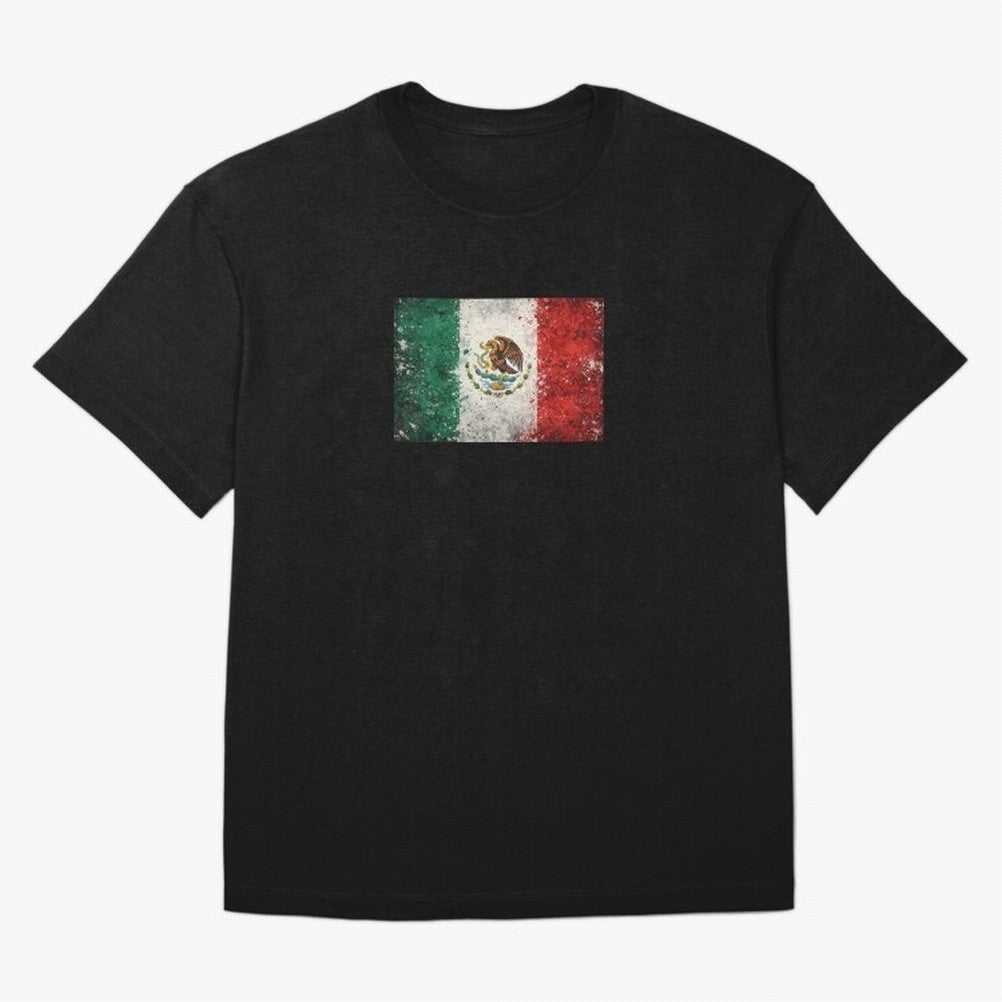 Mexico World Cup Flag ¨C Grunge Football Art Classic T-Shirt Celebrate the Magic of Global Football Passion for FIFA World Cup 2026 Group Stage, Centered on Neymar, Netherlands, Game Day Rituals, Football Legends, Country Pride and the Road to the