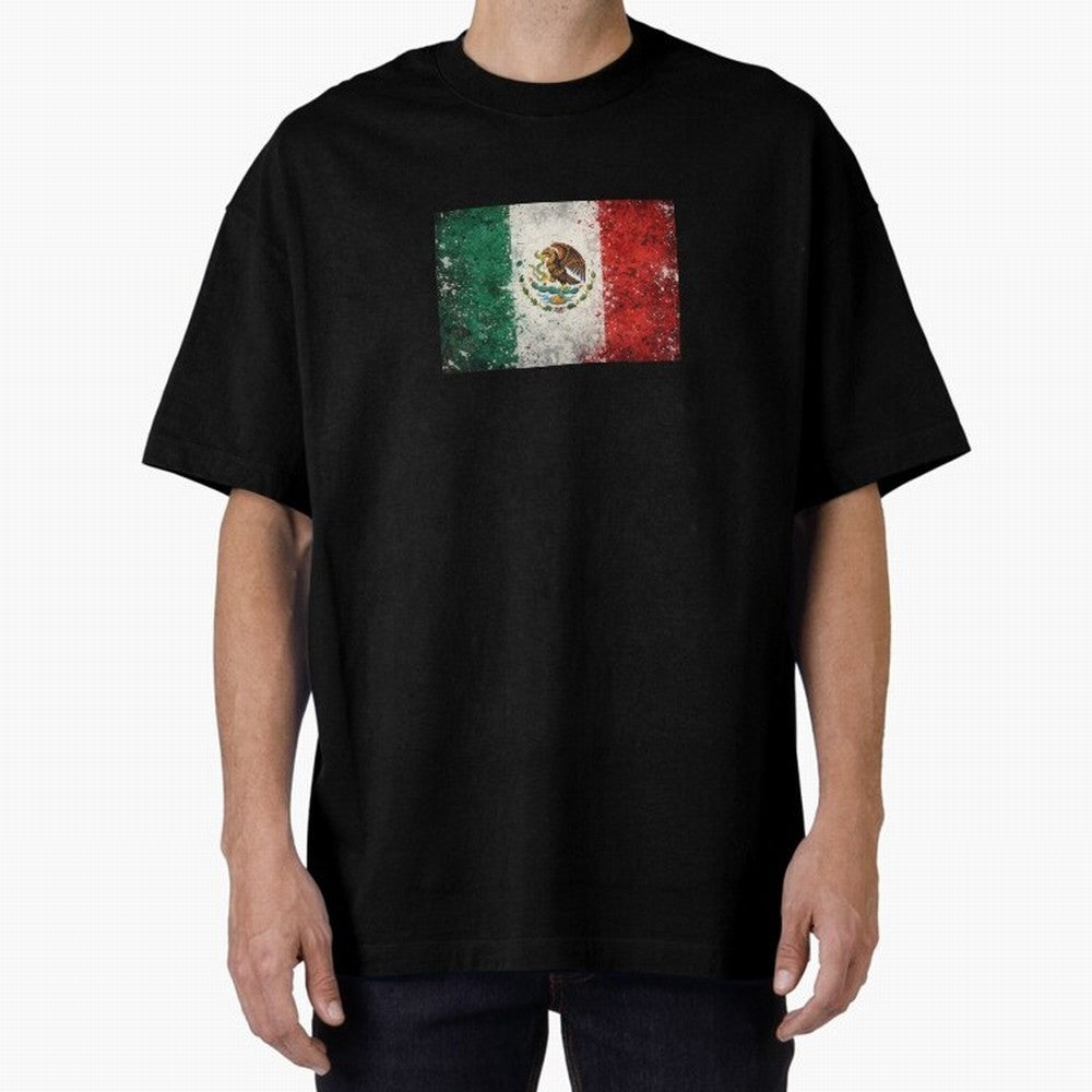 Mexico World Cup Flag ¨C Grunge Football Art Classic T-Shirt Celebrate the Magic of Global Football Passion for FIFA World Cup 2026 Group Stage, Centered on Neymar, Netherlands, Game Day Rituals, Football Legends, Country Pride and the Road to the