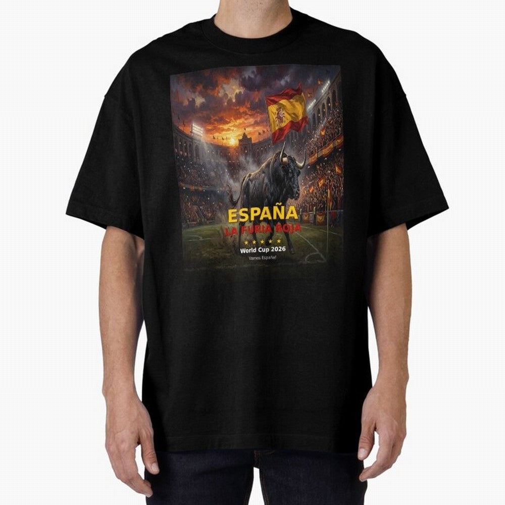 Espa?a La Furia Roja - World Cup 2026 Soccer Fan Tee Classic T-Shirt Back Your Heroes with Global Football Passion for FIFA World Cup 2026 USA Canada Mexico, Capturing Cristiano Ronaldo, Haaland and CR7, Argentina and Brazil, Global Supporter