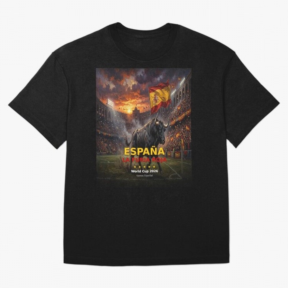 Espa?a La Furia Roja - World Cup 2026 Soccer Fan Tee Classic T-Shirt Back Your Heroes with Global Football Passion for FIFA World Cup 2026 USA Canada Mexico, Capturing Cristiano Ronaldo, Haaland and CR7, Argentina and Brazil, Global Supporter