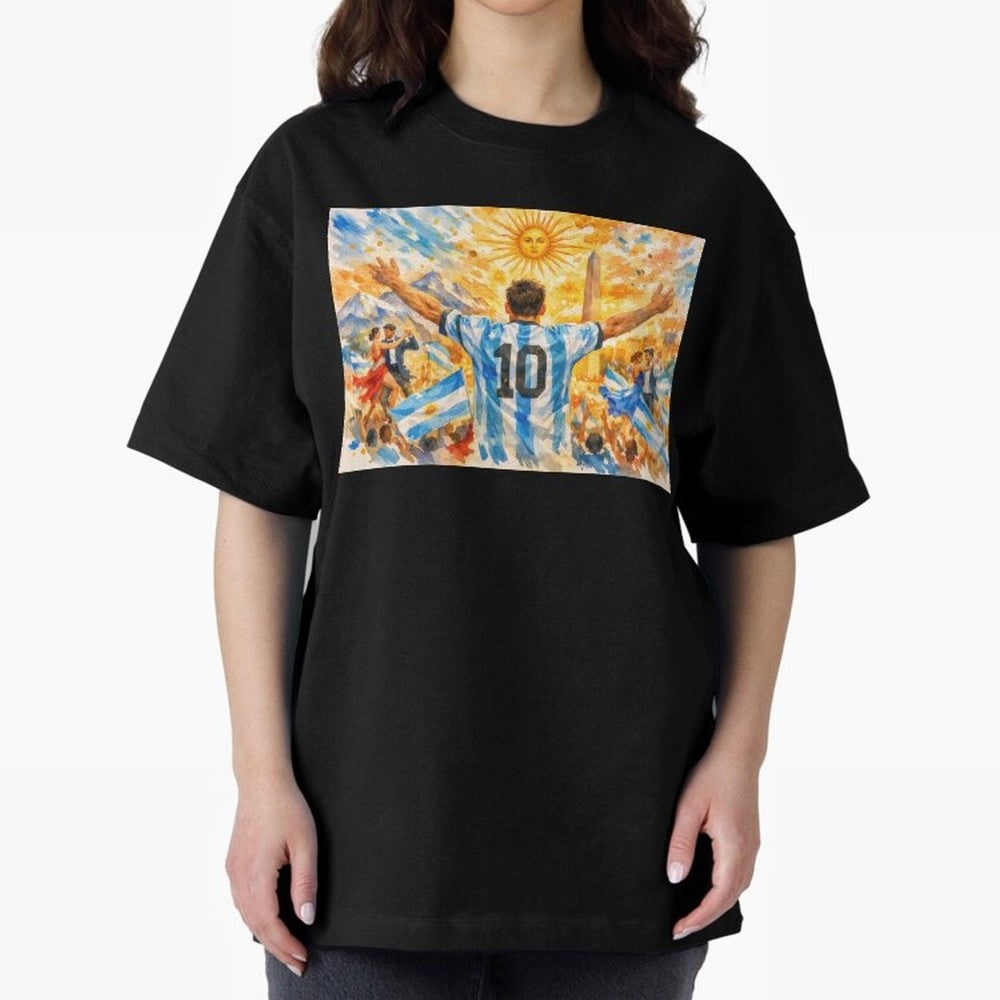 Spectacular Celebration in Argentina Soccer Vibes 2026 Classic T-Shirt Honor the Football Icons of FIFA World Cup 2026 Group Stage Spirit, with Portugal, Messi, Championship Spirit, Famous Goals, Roaring Crowds and International Football Unity;
