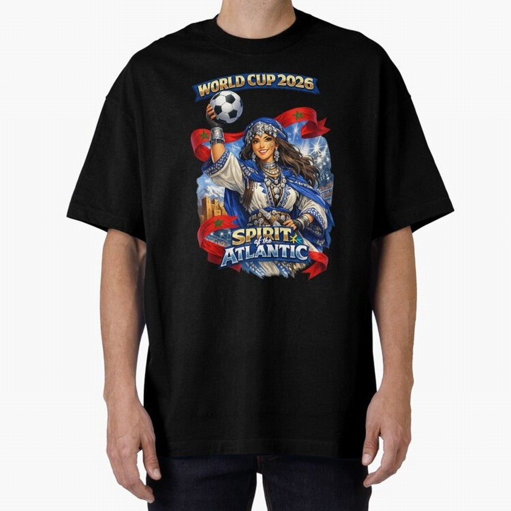 Moroccan World Cup 2026 Spirit Classic T-Shirt Represent FIFA World Cup 2026 USA Canada Mexico with Cristiano Ronaldo, Germany Energy, Football Festival Excitement, Trophy Ambitions, Country Rivalries and Star Player Buzz; Perfect for Supporters