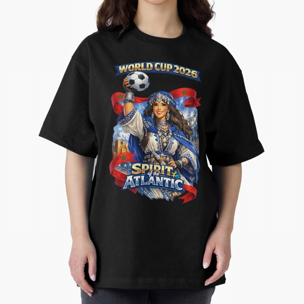 Moroccan World Cup 2026 Spirit Classic T-Shirt Represent FIFA World Cup 2026 USA Canada Mexico with Cristiano Ronaldo, Germany Energy, Football Festival Excitement, Trophy Ambitions, Country Rivalries and Star Player Buzz; Perfect for Supporters