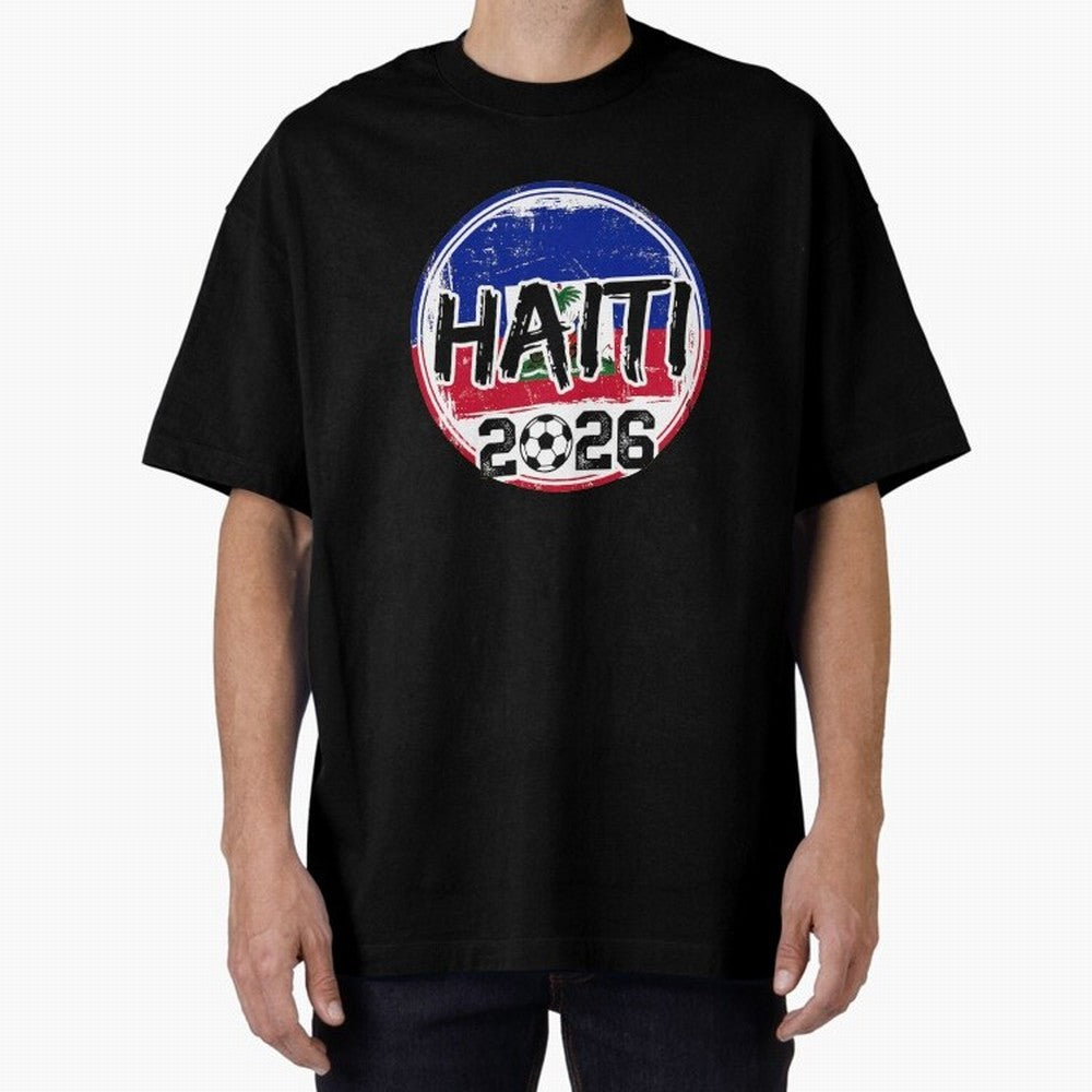 Haiti World Cup 2026 Soccer Fan Game Day T-Shirt Bring Trophy Dreams to Match Day Hype around FIFA World Cup 2026 USA Canada Mexico, Mbappe, Germany, Goal Celebration Energy, Supporter Heritage, Football Icons and Worldwide Tournament Joy; Built