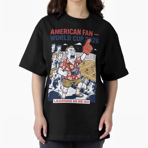 American Fan ¡ª World Cup 2026 ¡ª Learning as We Go V1 Classic T-Shirt Show Fan Pride Across Match Day Hype around FIFA World Cup 2026 Group Stage, Haaland, Netherlands, Supporter Pride, Iconic Celebrations, Legendary Names and Global Match Day