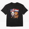 The American eagle and its friend the Dutch lion Classic T-Shirt Spotlight the FIFA World Cup 2026 USA Canada Mexico Journey through Haaland Highlights, Spain Pride, Global Supporter Spirit, Legendary Goals, National Colors and Tournament