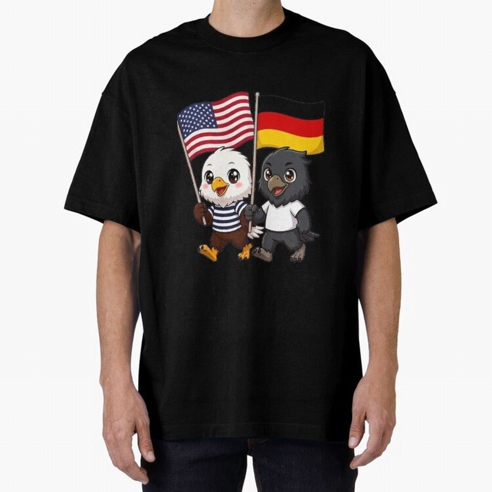 The American eagle and its friend the German eagle Classic T-Shirt Support the Legends of FIFA World Cup 2026 Spirit, Highlighting England, France and Netherlands, CR7, Football Festival Excitement, Trophy Ambitions, Country Rivalries and Star