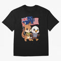 the Australian kangaroo and its friend the American eagle Classic T-Shirt Honor Global Football Passion for FIFA World Cup 2026 USA Canada Mexico, Built around Cristiano Ronaldo, France, Tournament Hype, Historic Matchups, Family Viewing Parties