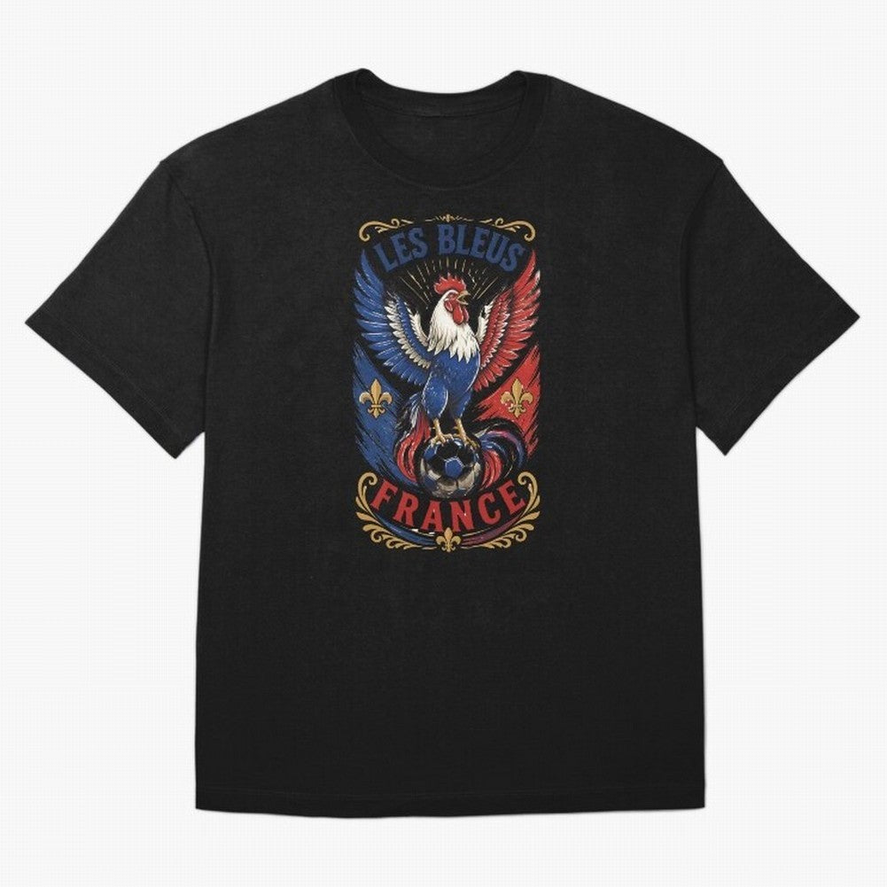 France Soccer Rooster - Les Bleus Vintage Patriotic Football Fan T-Shirt Classic T-Shirt Fuel the Hype around Match Day Hype around FIFA World Cup 2026 Group Stage, Neymar, Haaland and Cristiano Ronaldo, England and Germany, Retro Football Energy,