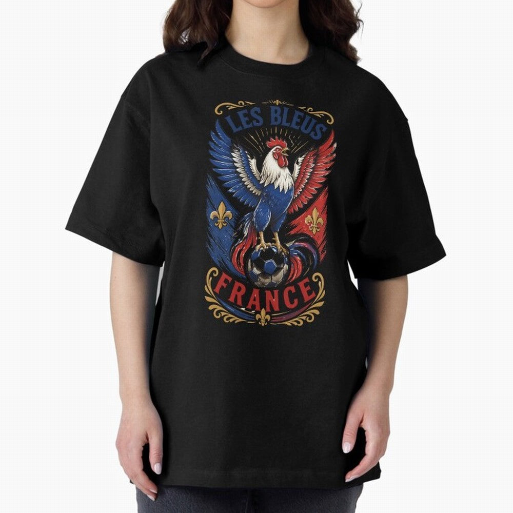 France Soccer Rooster - Les Bleus Vintage Patriotic Football Fan T-Shirt Classic T-Shirt Fuel the Hype around Match Day Hype around FIFA World Cup 2026 Group Stage, Neymar, Haaland and Cristiano Ronaldo, England and Germany, Retro Football Energy,