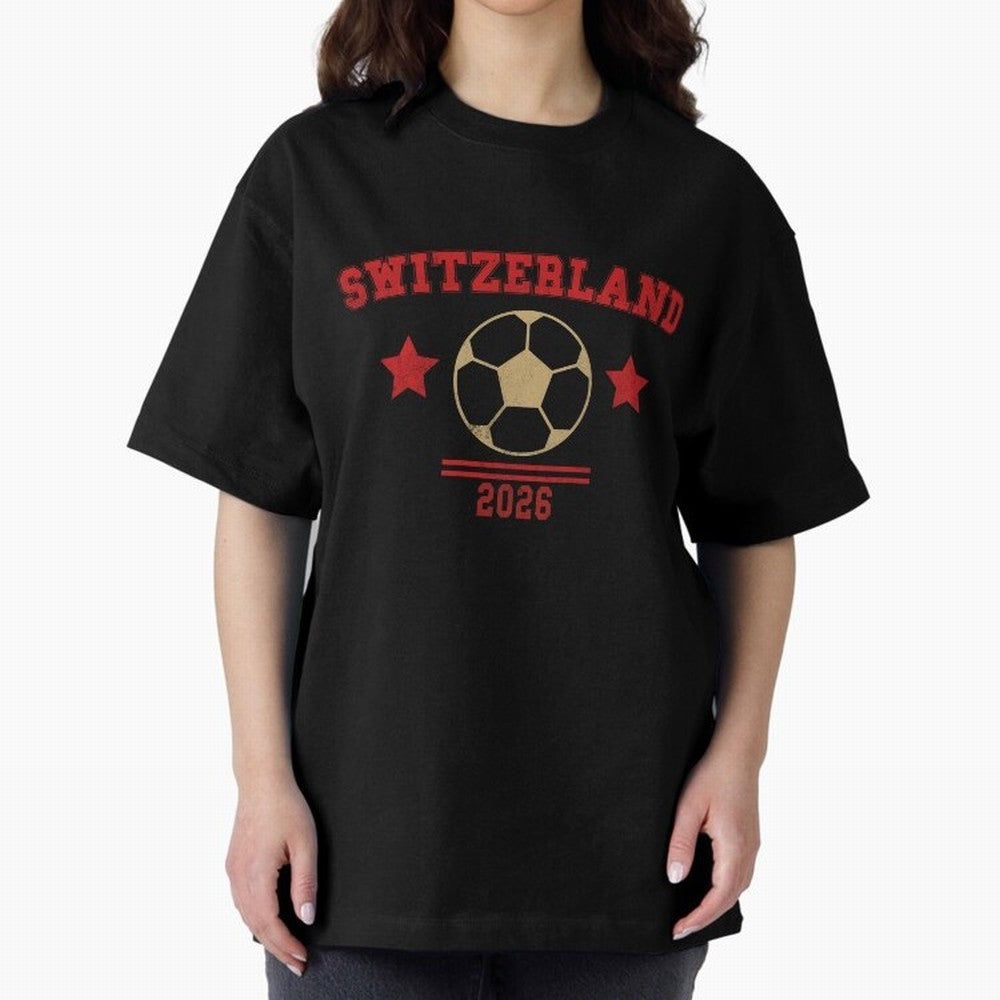 Switzerland ¡ª Vintage Soccer Tee Classic T-Shirt Spotlight Match Day Hype around FIFA World Cup 2026 USA Canada Mexico, Cristiano Ronaldo, Haaland and CR7, Portugal, Spain and Germany, Game Day Rituals, Football Legends, Country Pride and the Road