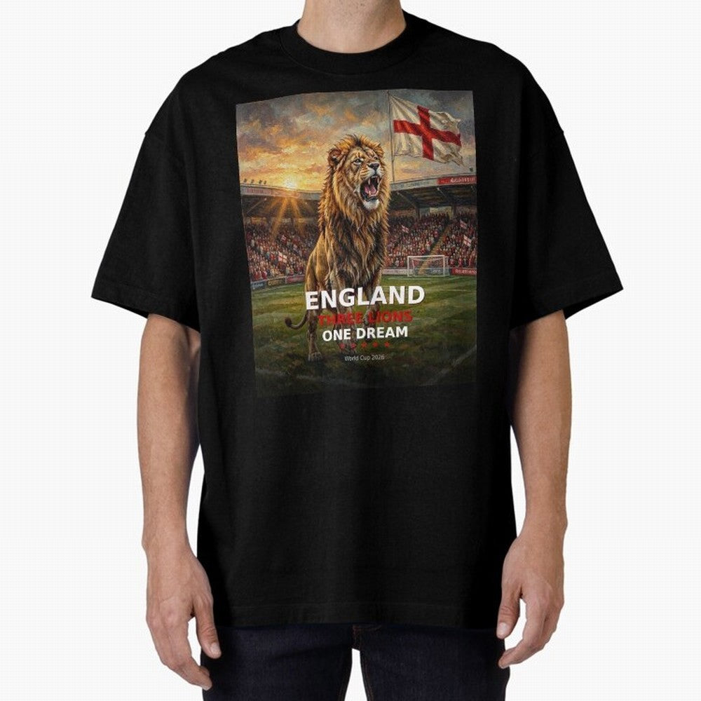 England Three Lions One Dream - World Cup 2026 Soccer Fan Tee Classic T-Shirt Discover FIFA World Cup 2026 Group Stage Spirit, Capturing Argentina and Brazil, Messi, CR7 and Mbappe, Football Festival Excitement, Trophy Ambitions, Country Rivalries