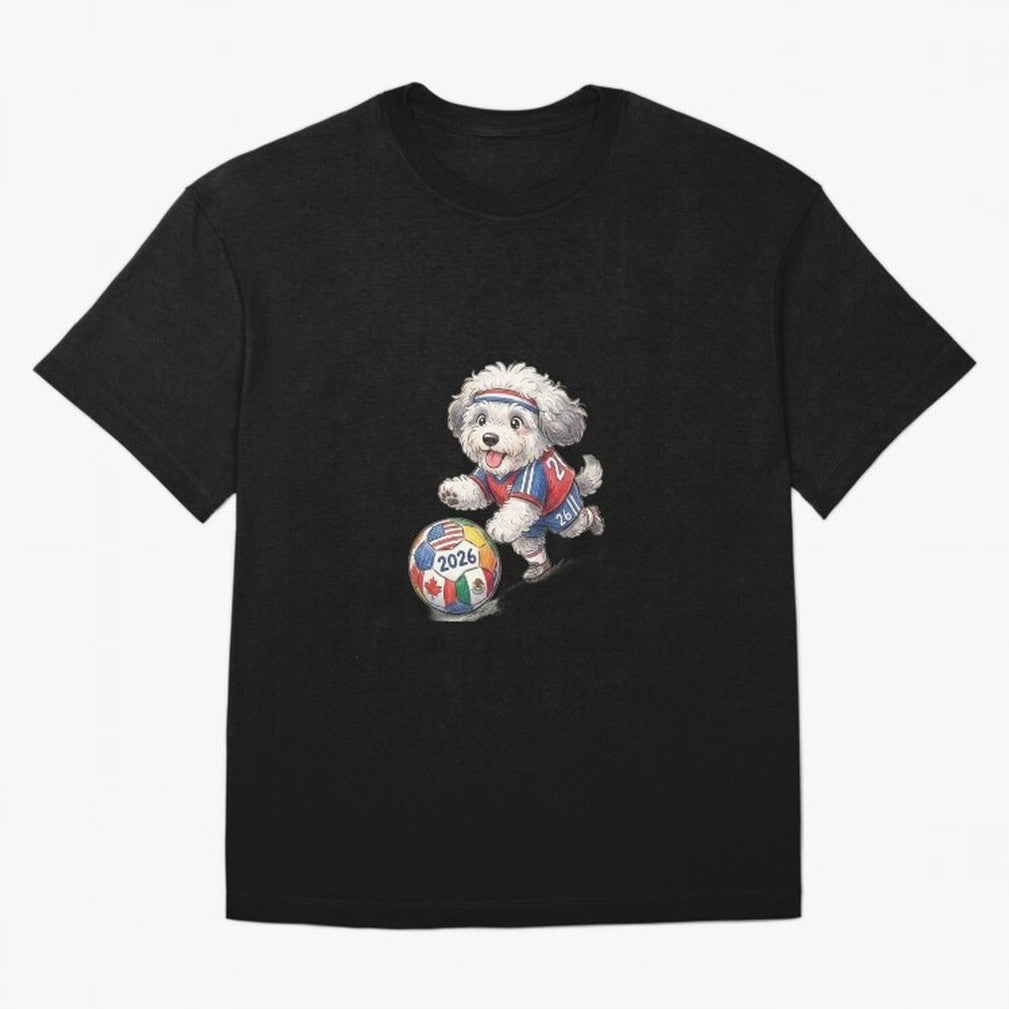 Cute Sheepdog Soccer Star - 2026 World Cup Fluffy Puppy Classic T-Shirt Honor Football Greatness during Match Day Hype around FIFA World Cup 2026, Messi, CR7 and Mbappe, Brazil, Portugal and Argentina, Goal Celebration Energy, Supporter Heritage,