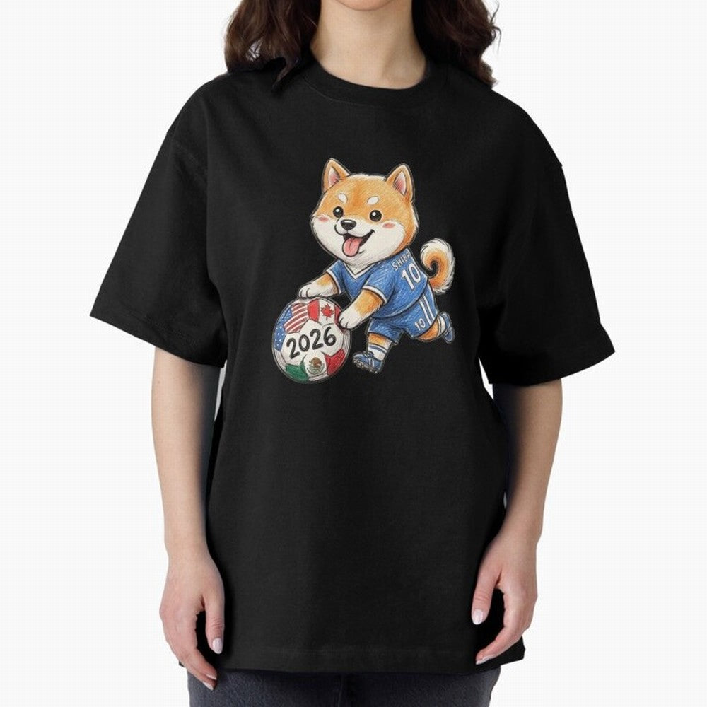 Cute Shiba Inu Soccer Star #10 - World Cup 2026 Edition Classic T-Shirt Showcase FIFA World Cup 2026 USA Canada Mexico for Fans of Messi, Neymar and Mbappe and England and Germany, Bringing Soccer Culture, Superstar Moments, National Team Dreams