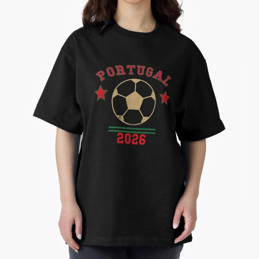 Portugal 2026 ¡ª Vintage Soccer Tee Classic T-Shirt Show Your Love for Match Day Hype around FIFA World Cup 2026 Group Stage, Mbappe and Neymar, Brazil, Match Day Excitement, Supporter Culture, Golden Goals and Global Football Passion; Great for