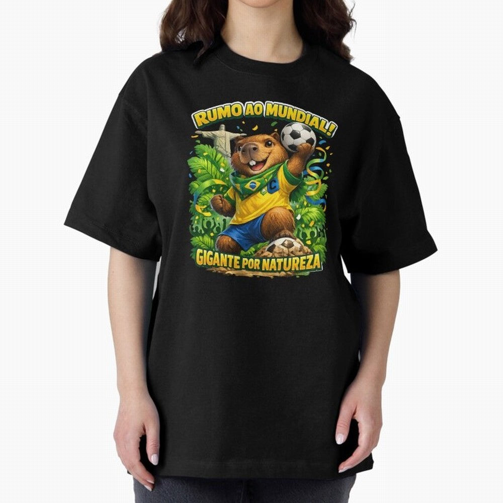 Brazil World Cup 2026 Capybara Fan Shirt Classic T-Shirt Wear the Spirit of Global Football Passion for FIFA World Cup 2026 USA Canada Mexico, Celebrating Messi, Neymar and Mbappe, Brazil, Sports Nostalgia, International Competition, Famous Players