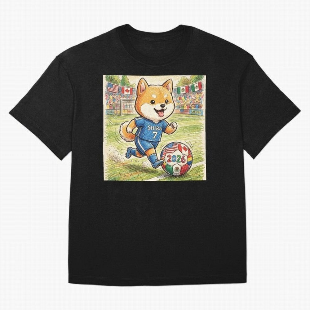 2026 World Cup Shiba Inu Ace #7 - Stadium Action Art Classic T-Shirt Make Your Look Match the FIFA World Cup 2026 USA Canada Mexico Journey through Messi and Cristiano Ronaldo Highlights, England and Germany Pride, Championship Spirit, Famous