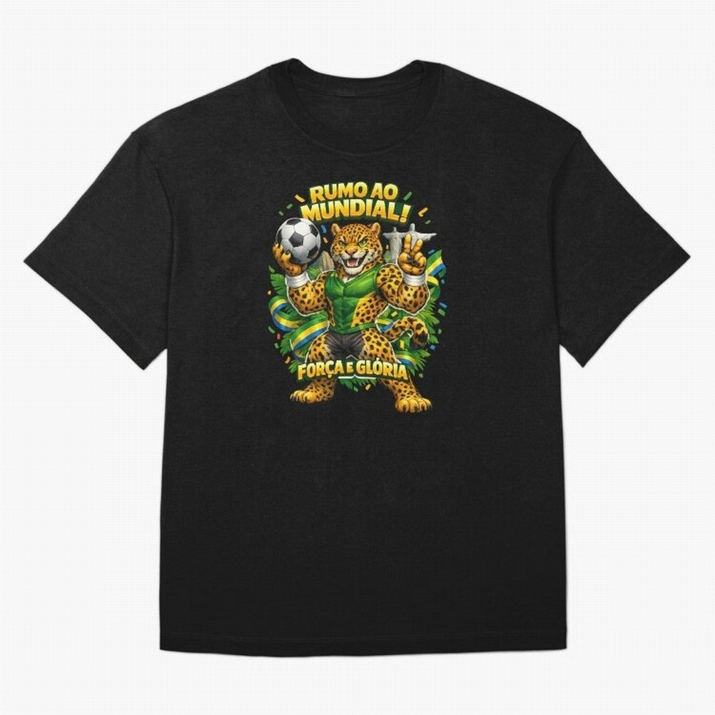 Brazil World Cup 2026 Jaguar Fan Art Classic T-Shirt Feel the Heartbeat of FIFA World Cup 2026 for Fans of Cristiano Ronaldo, Haaland and CR7 and Argentina, France and Brazil, Bringing Match Day Excitement, Supporter Culture, Golden Goals and