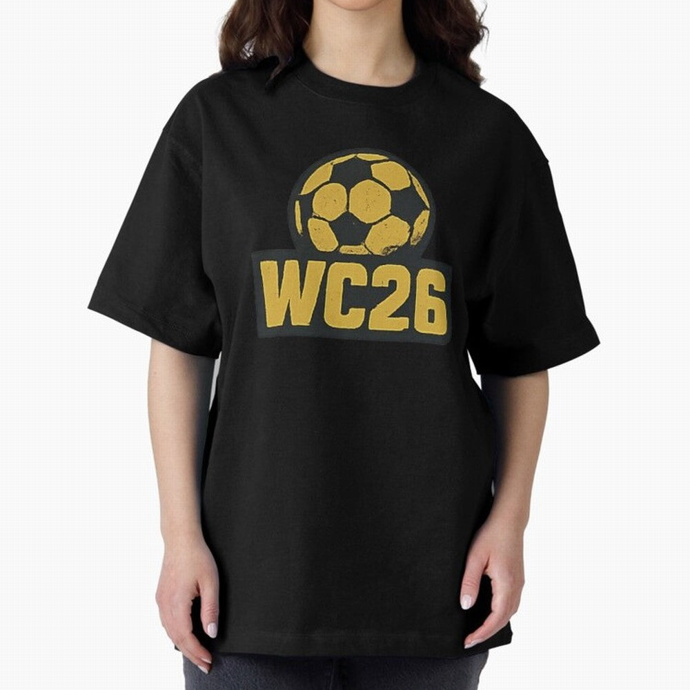 WC26 Soccer Ball Vintage Football Fan Design Classic T-Shirt Celebrate National Team Dreams in Match Day Hype around FIFA World Cup 2026 Group Stage, Messi and Cristiano Ronaldo, England, France and Netherlands, Football History, Final Match
