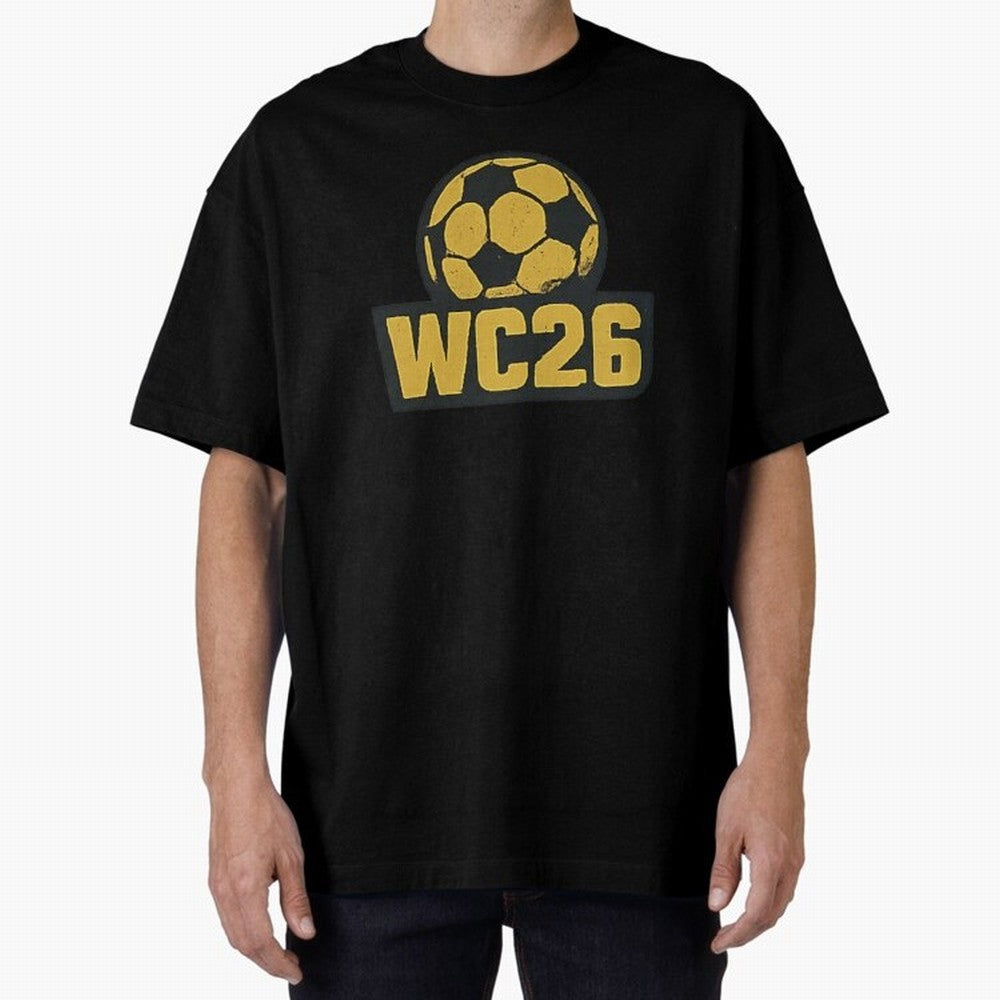 WC26 Soccer Ball Vintage Football Fan Design Classic T-Shirt Celebrate National Team Dreams in Match Day Hype around FIFA World Cup 2026 Group Stage, Messi and Cristiano Ronaldo, England, France and Netherlands, Football History, Final Match