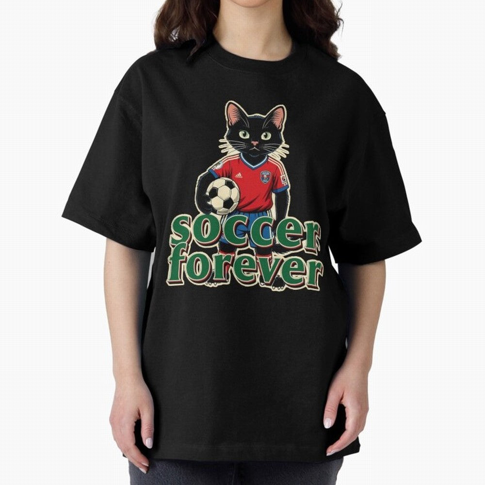 Soccer Forever Retro Cat Classic T-Shirt Bring Stadium Energy to Match Day Hype around FIFA World Cup 2026 USA Canada Mexico, Mbappe, Germany, Champion Mindset, Group Stage Buzz, Knockout Tension and Passionate Fan Culture; Ideal for Fans Who