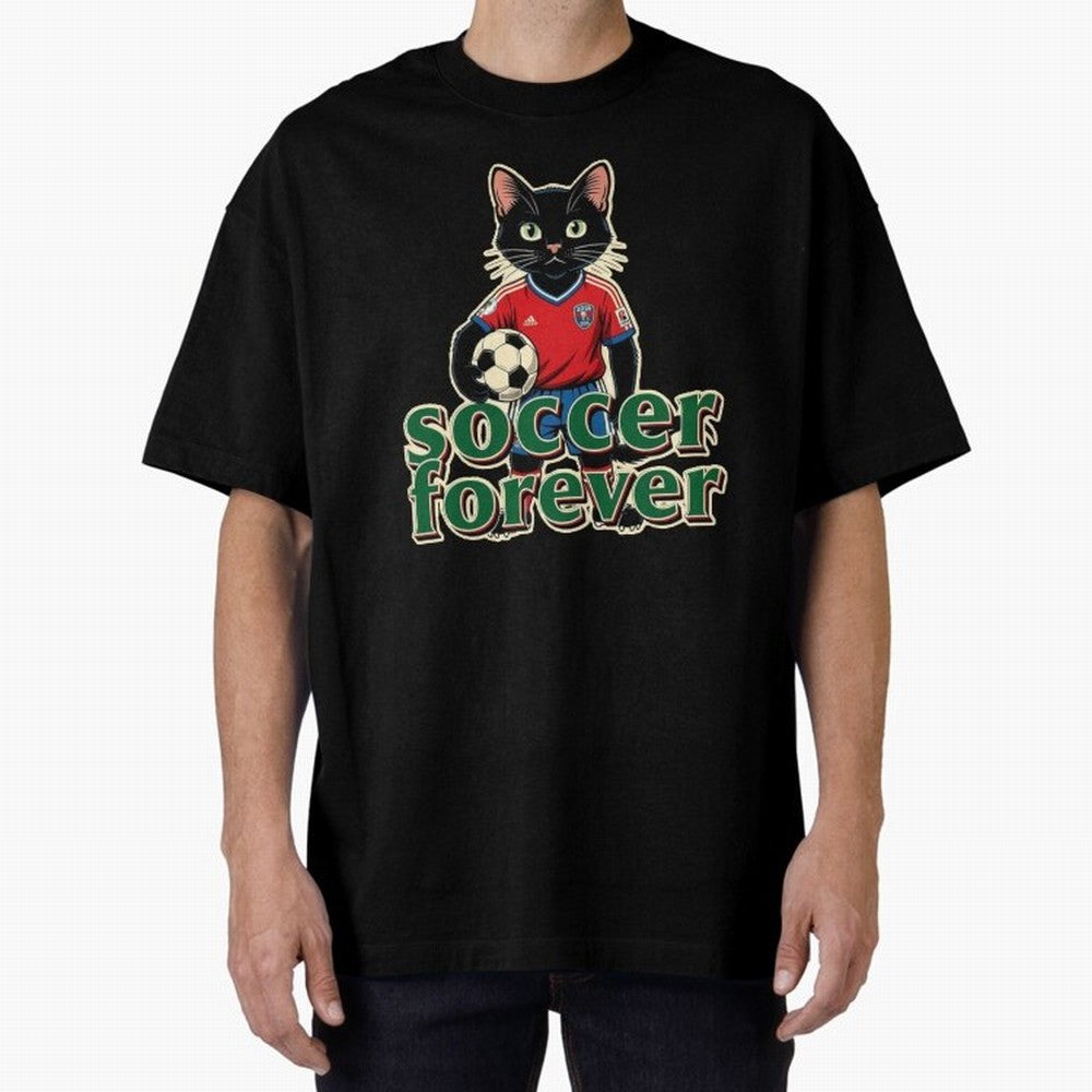 Soccer Forever Retro Cat Classic T-Shirt Bring Stadium Energy to Match Day Hype around FIFA World Cup 2026 USA Canada Mexico, Mbappe, Germany, Champion Mindset, Group Stage Buzz, Knockout Tension and Passionate Fan Culture; Ideal for Fans Who