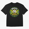 Elegant Brazil Football Emblem Classic T-Shirt Feel International Energy from FIFA World Cup 2026 USA Canada Mexico Spirit, Filled with Argentina, Cristiano Ronaldo, Stadium Memories, Football Loyalty, International Chants and Championship