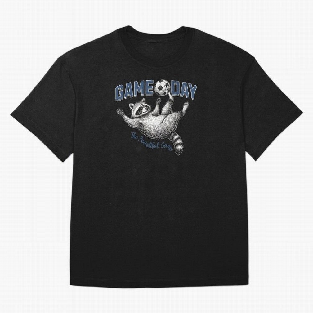 Raccoon Soccer Game Day The Beautiful Game Classic T-Shirt Turn Every Weekend Toward Global Football Passion for FIFA World Cup 2026, Featuring Neymar, England, France and Netherlands, Supporter Pride, Iconic Celebrations, Legendary Names and