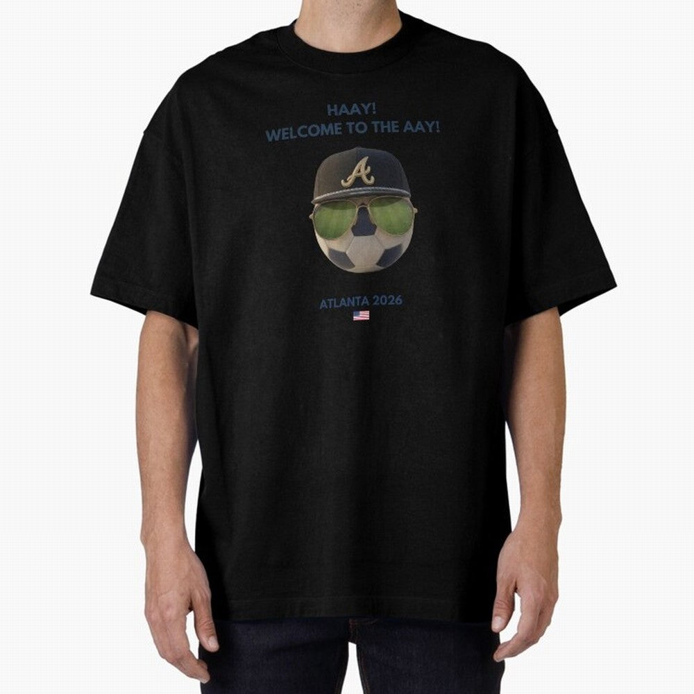 WC26 Hosting City: Atlanta | Fun and Smart Soccer Fan Gear Classic T-Shirt Spotlight Global Football Passion for FIFA World Cup 2026 Group Stage, Featuring Cristiano Ronaldo, Haaland and CR7, Brazil, Tournament Hype, Historic Matchups, Family