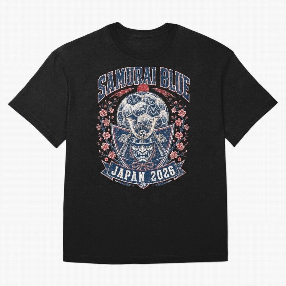 Samurai Blue Japan 2026 World Cup Soccer T-Shirt Classic T-Shirt Make Memories around the FIFA World Cup 2026 Group Stage Journey through Messi, Neymar and Mbappe Highlights, England Pride, Stadium Chants, National Pride, Trophy Dreams and