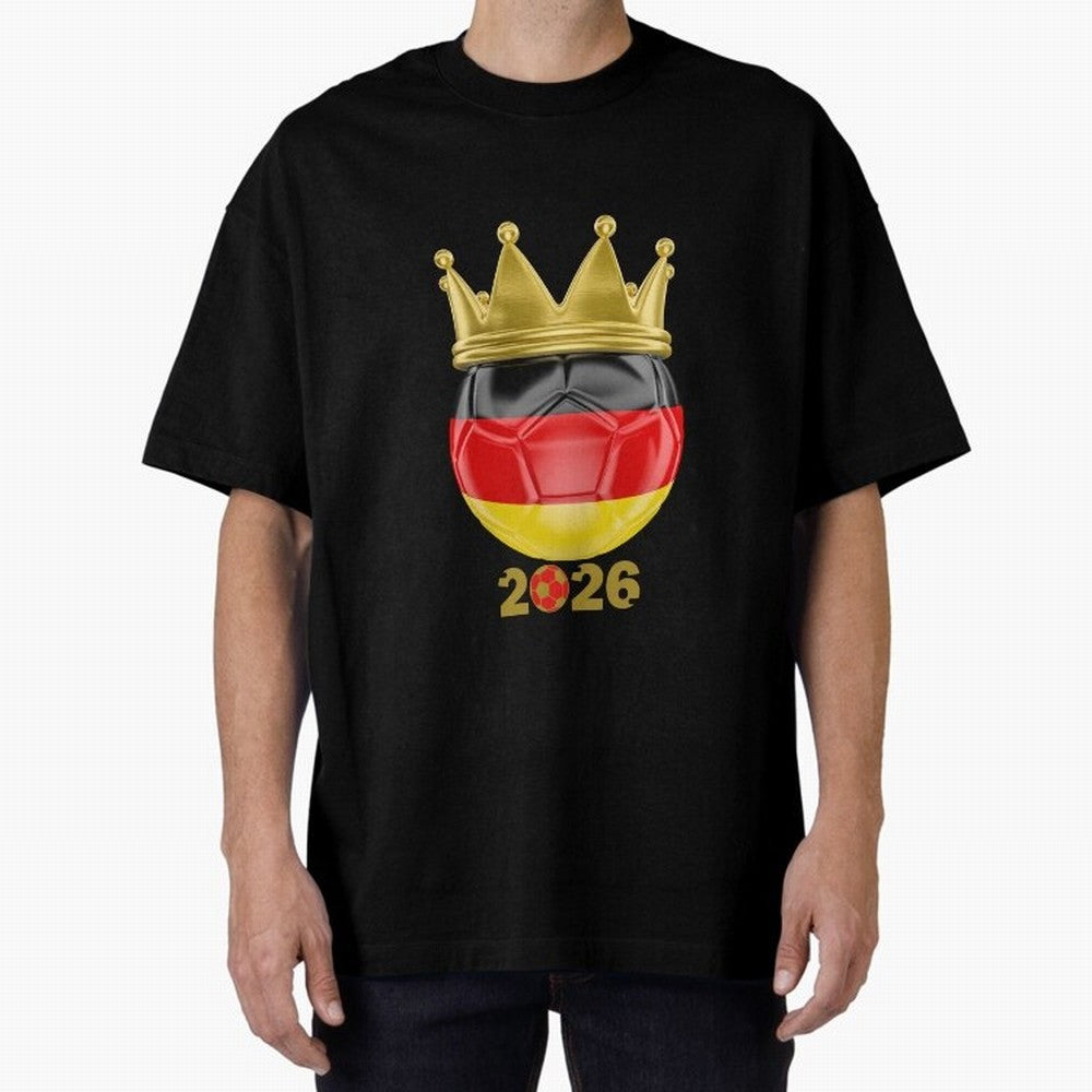 Germany Football Champion Crown 2026 Classic T-Shirt Refresh Match Day Hype around FIFA World Cup 2026 Group Stage, CR7 and Messi, Spain and Netherlands, Champion Mindset, Group Stage Buzz, Knockout Tension and Passionate Fan Culture; Created for