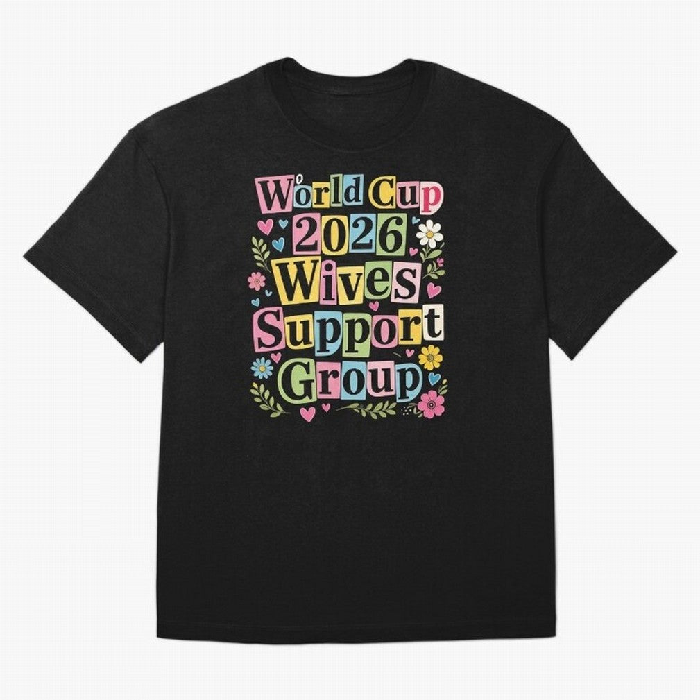World Cup 2026 Wives Support Group Funny Soccer Meme USA Football Widow Humor Classic T-Shirt Follow the Final Road of FIFA World Cup 2026 with CR7 and Messi, Portugal Energy, Match Day Excitement, Supporter Culture, Golden Goals and Global