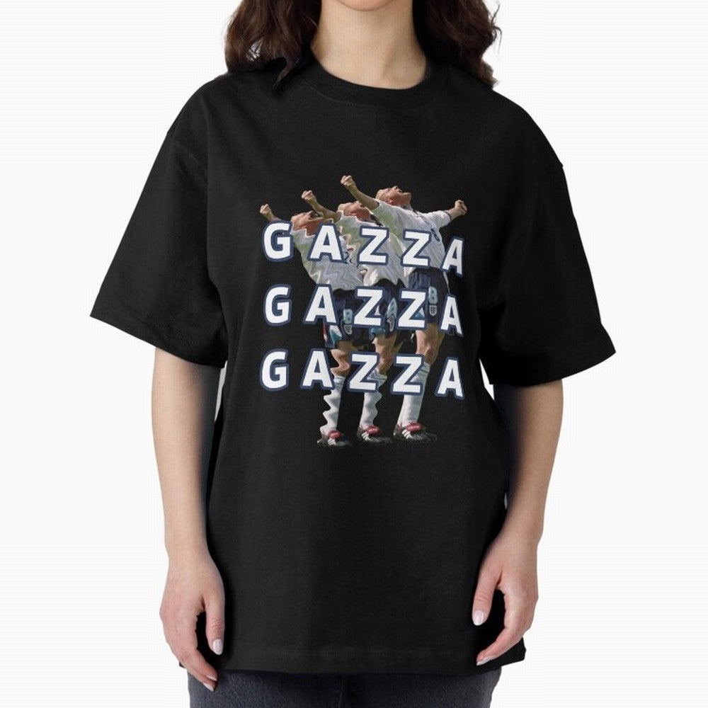 Gazza England Celebration Euro 96 Classic T-Shirt Upgrade FIFA World Cup 2026 USA Canada Mexico for Fans of Messi, Neymar and Mbappe and Argentina, Bringing Championship Spirit, Famous Goals, Roaring Crowds and International Football Unity; Perfect