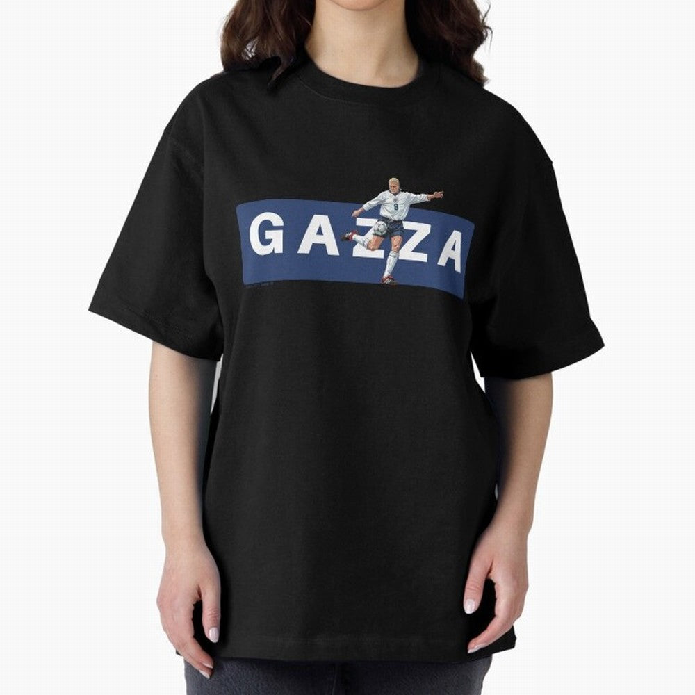 Gazza England Retro T-shirt Classic T-Shirt Show Love for Legendary Goals in the FIFA World Cup 2026 Group Stage Journey through Messi and Cristiano Ronaldo Highlights, Argentina, France and Brazil Pride, Global Supporter Spirit, Legendary Goals,