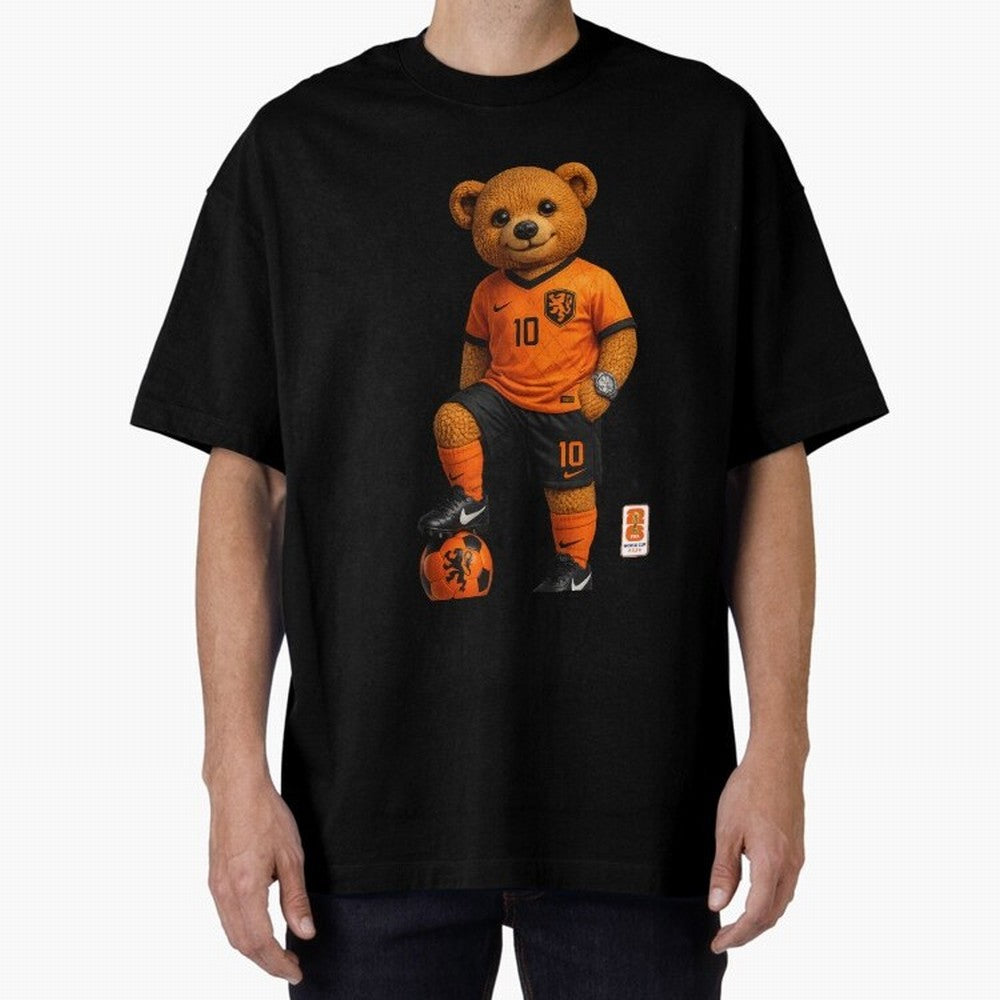 Netherlands Soccer Bear World Cup Teddy Bear Classic T-Shirt Join FIFA World Cup 2026 Made for Messi and Cristiano Ronaldo, England Energy, Vintage Soccer Flavor, Modern Football Stars, National Flags and Final Night Emotion; Ideal for Fans Who