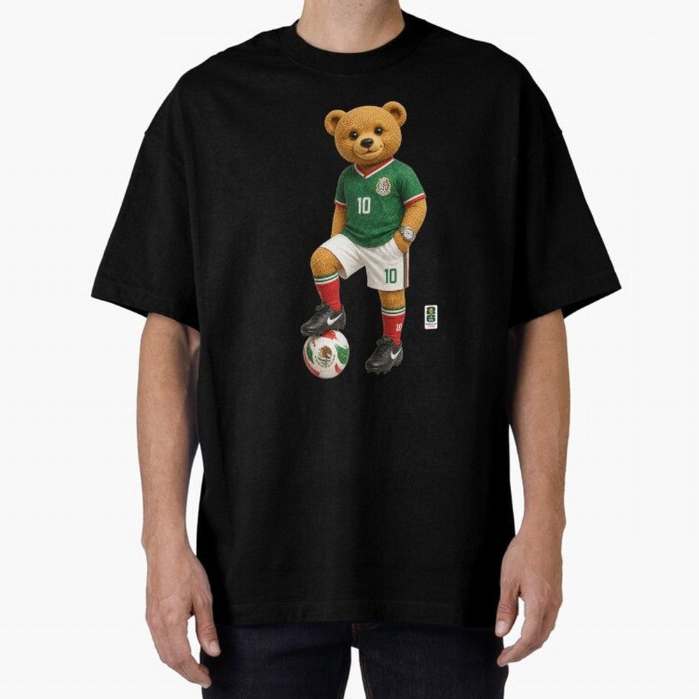 Mexico Soccer Bear World Cup Teddy Bear Classic T-Shirt Keep the Match Day Mood of the FIFA World Cup 2026 Journey through Mbappe Highlights, England Pride, Stadium Memories, Football Loyalty, International Chants and Championship Tradition; Made
