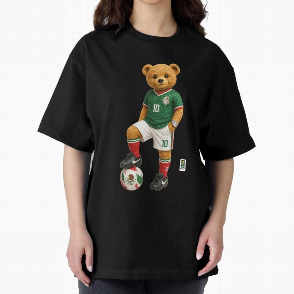 Mexico Soccer Bear World Cup Teddy Bear Classic T-Shirt Keep the Match Day Mood of the FIFA World Cup 2026 Journey through Mbappe Highlights, England Pride, Stadium Memories, Football Loyalty, International Chants and Championship Tradition; Made