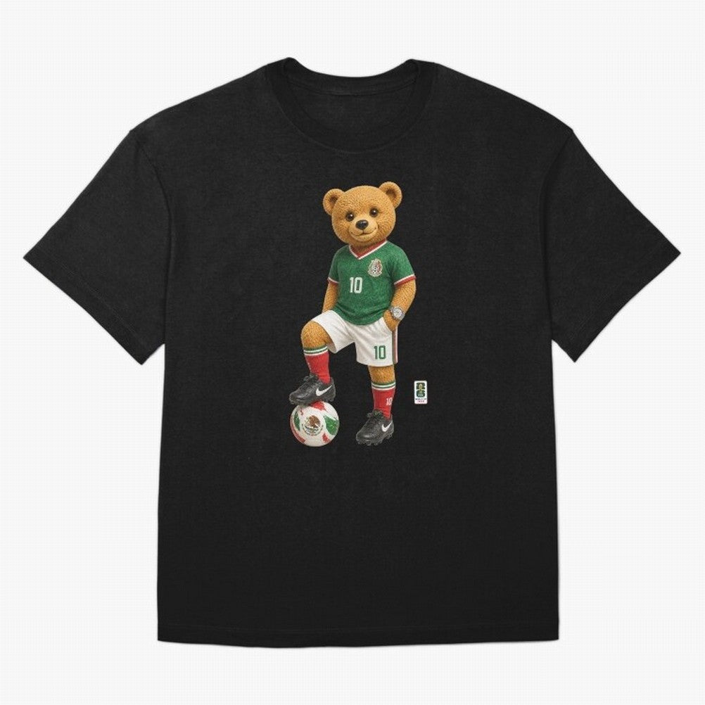 Mexico Soccer Bear World Cup Teddy Bear Classic T-Shirt Keep the Match Day Mood of the FIFA World Cup 2026 Journey through Mbappe Highlights, England Pride, Stadium Memories, Football Loyalty, International Chants and Championship Tradition; Made