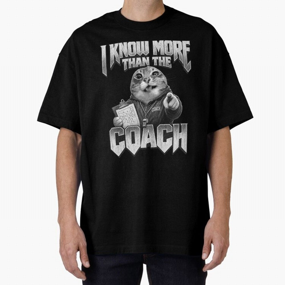 I Know More Than The Coach Funny World Cup 2026 Meme USA Soccer Fan Silly Cat Classic T-Shirt Build FIFA World Cup 2026 Made for Mbappe and Neymar, Germany Energy, Vintage Soccer Flavor, Modern Football Stars, National Flags and Final Night