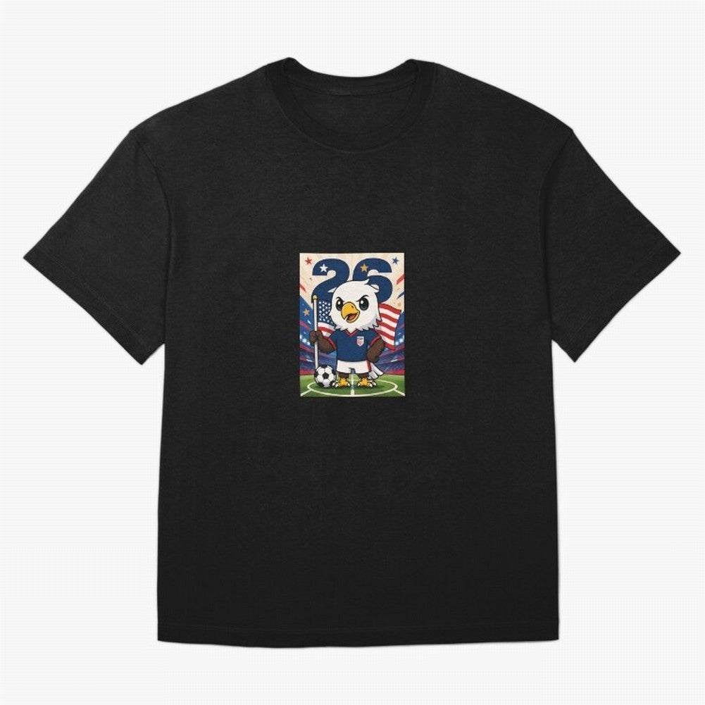 Patriotic Eagle Soccer USA Mascot Classic T-Shirt Feel Global Football Passion for FIFA World Cup 2026 USA Canada Mexico, Capturing Messi and Cristiano Ronaldo, France, Fan Favorite Moments, National Team Passion, Big Match Drama and Soccer