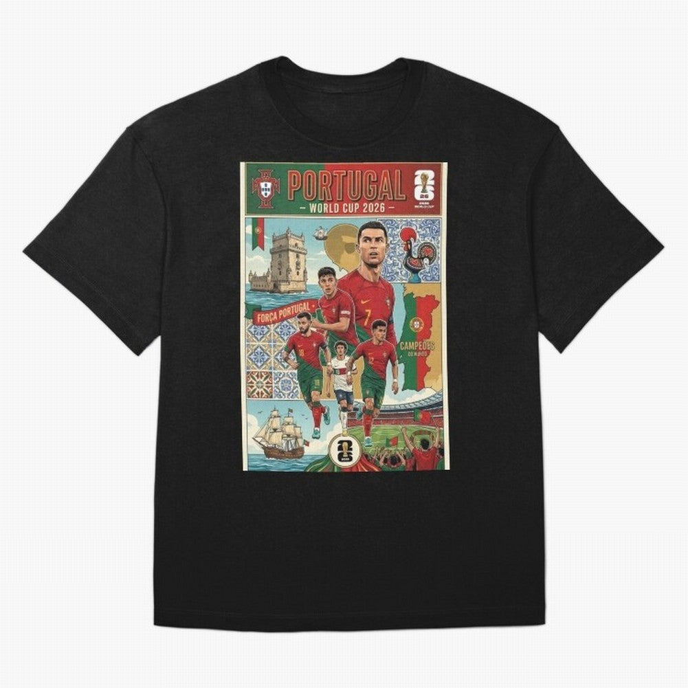 Portugal 2026 ¨C In Search of Glory Classic T-Shirt Follow Every Goal of Match Day Hype around FIFA World Cup 2026 Group Stage, Haaland and Mbappe, Brazil, Portugal and Argentina, Tournament Hype, Historic Matchups, Family Viewing Parties and