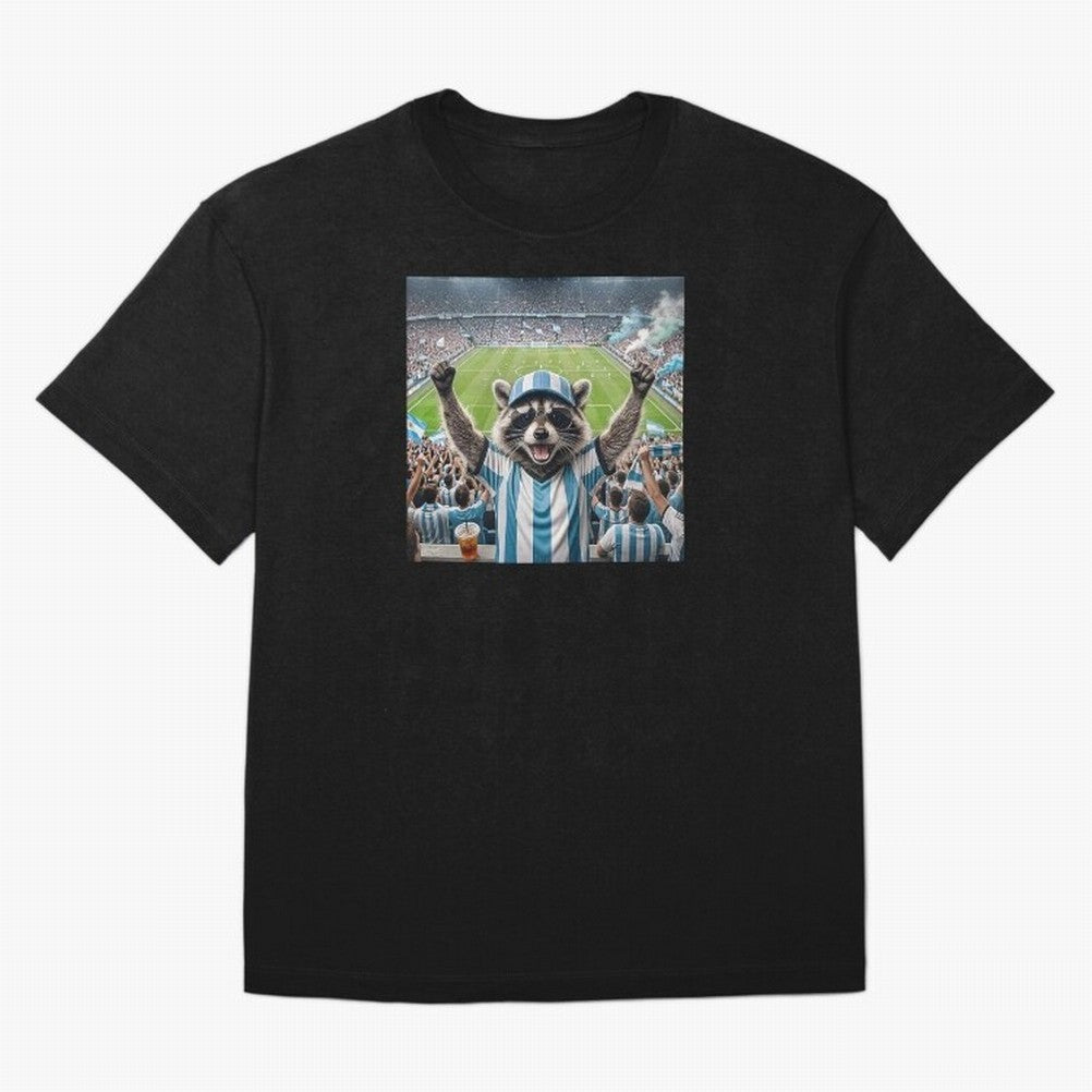 Funny Raccoon Soccer Fan World Cup 2026 Argentina Classic T-Shirt Cheer through Every Moment of FIFA World Cup 2026 USA Canada Mexico Spirit, Connected to Netherlands, Cristiano Ronaldo, Worldwide Fan Energy, Dramatic Goals, Stadium Lights and