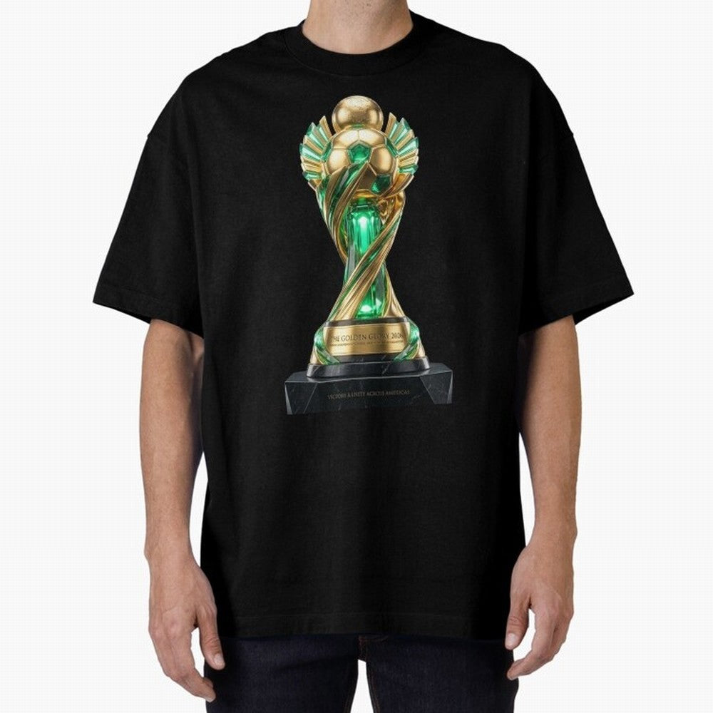 The Golden Glory 2026 - Futurist Soccer Trophy Classic T-Shirt Step into FIFA World Cup 2026 for Fans of Cristiano Ronaldo and France and Portugal, Bringing Retro Football Energy, Iconic Rivalries, Trophy Chase Drama and Stadium Atmosphere; Great