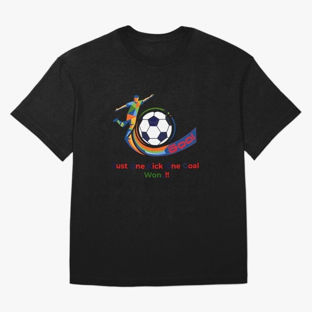 Football Striker Goal Celebration - Just One Kick Classic T-Shirt Spotlight Match Day Hype around FIFA World Cup 2026 Group Stage, Haaland, Brazil, Sports Nostalgia, International Competition, Famous Players and Unforgettable Victories; Great for