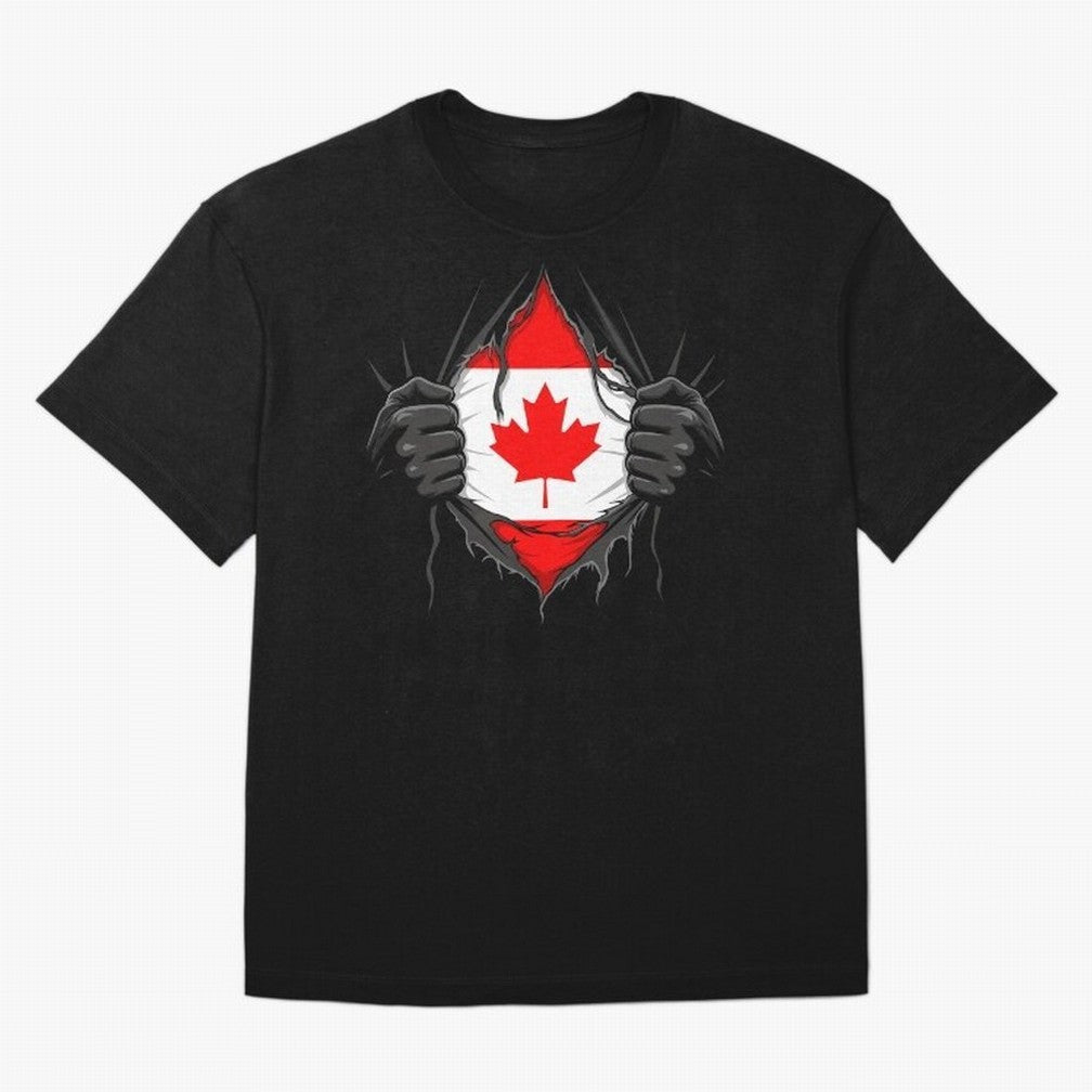 Canada Flag - National Team Fans Classic T-Shirt Support Match Day Hype around FIFA World Cup 2026 USA Canada Mexico, Cristiano Ronaldo, Haaland and CR7, France and Portugal, Champion Mindset, Group Stage Buzz, Knockout Tension and Passionate Fan