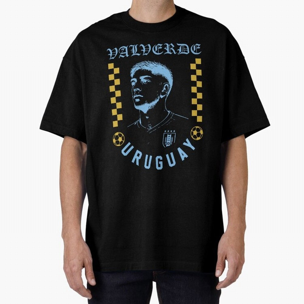 Valverde Uruguay Soccer Star Retro Football Fan Design Classic T-Shirt Honor the Football Icons of Match Day Hype around FIFA World Cup 2026, Mbappe, England and Germany, Soccer Culture, Superstar Moments, National Team Dreams and Competitive Fire;