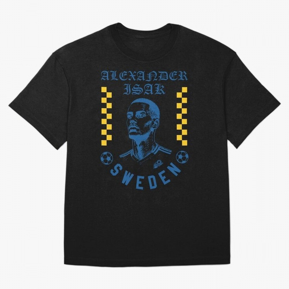 Alexander Isak Sweden Soccer Star Retro Football Fan Design Classic T-Shirt Celebrate Supporters United by FIFA World Cup 2026 USA Canada Mexico Connected to Mbappe, England and Germany Energy, Soccer Culture, Superstar Moments, National Team
