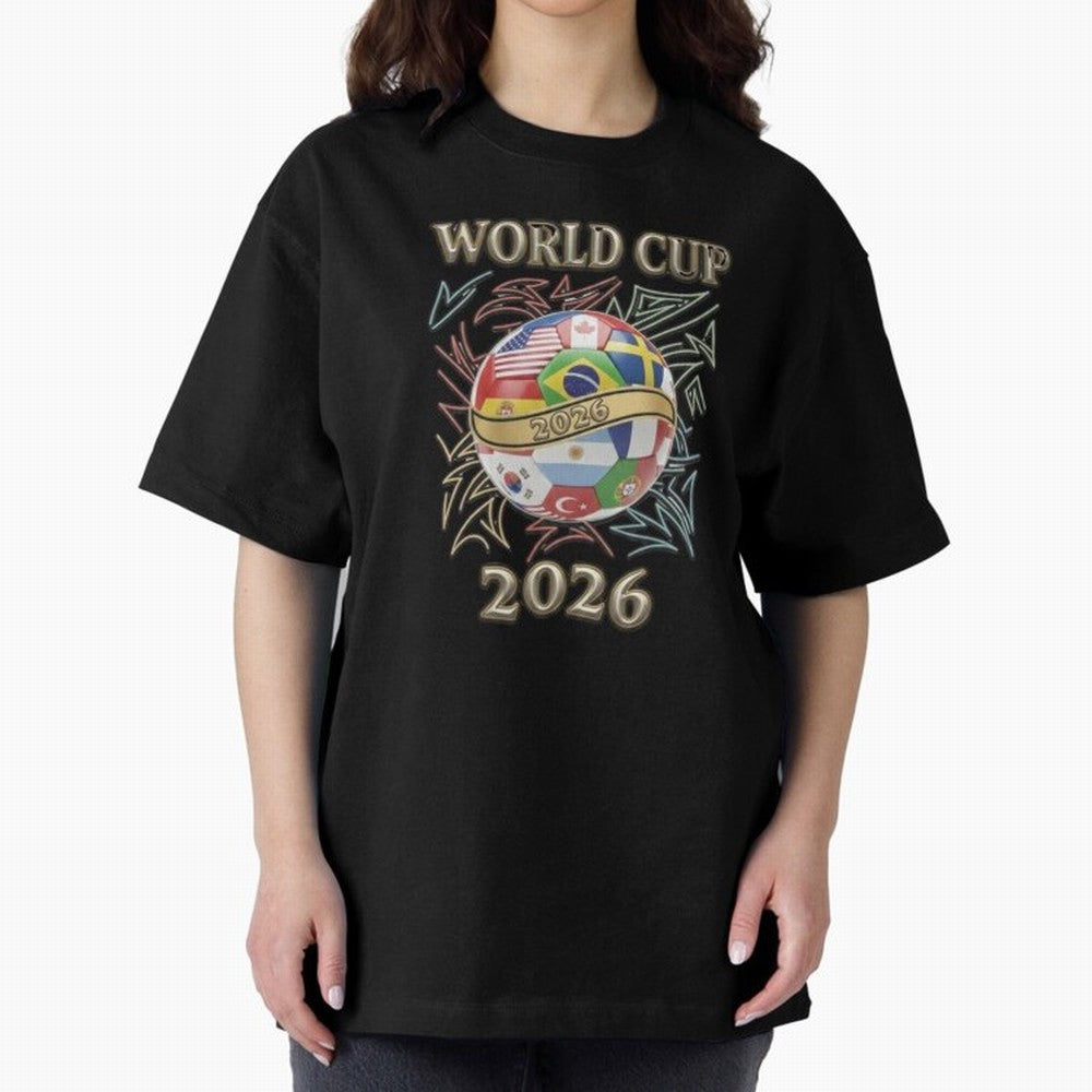 2026 World Cup Soccer Ball Flags - Global Football Championship Celebration Classic T-Shirt Show Match Day Excitement for FIFA World Cup 2026 USA Canada Mexico Spirit, Centered on Netherlands, Haaland, Stadium Memories, Football Loyalty,